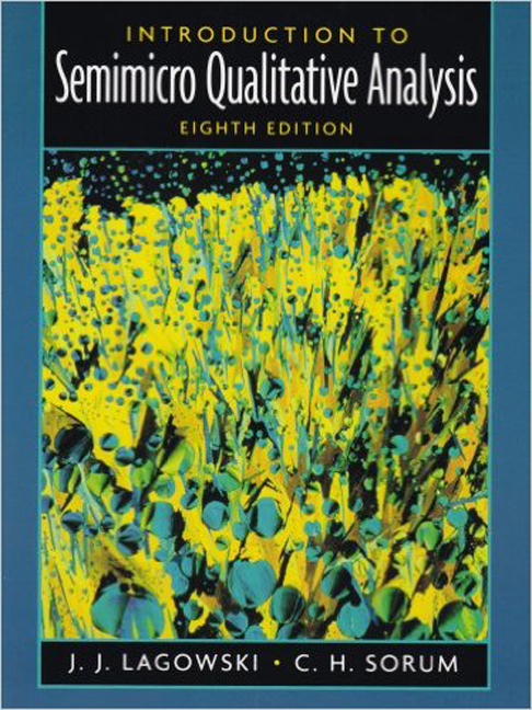Picture of Introduction to Semimicro Qualitative Analysis
