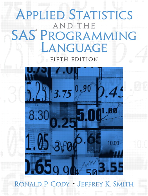 Picture of Applied Statistics and the SAS Programming Language