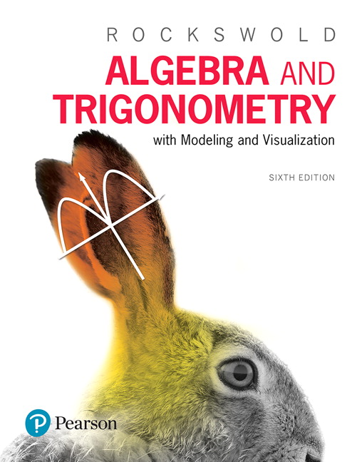 Picture of Algebra and Trigonometry with Modeling & Visualization