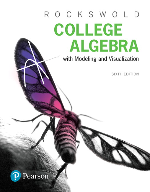 Picture of College Algebra with Modeling and Visualization