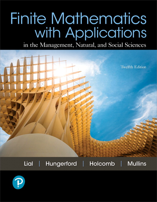 Picture of Finite Mathematics with Applications In the Management, Natural, and Social Sciences