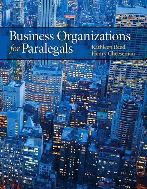 Picture of Business Organizations for Paralegals