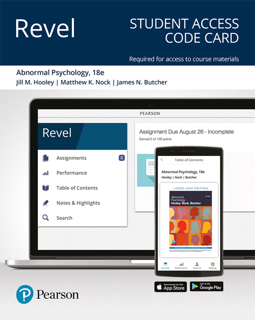Picture of Revel Access Code for Abnormal Psychology