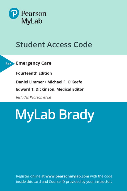 Picture of MyLab BRADY with Pearson eText Access Card for Emergency Care
