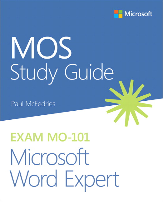 Picture of MOS Study Guide for Microsoft Word Expert Exam MO-101