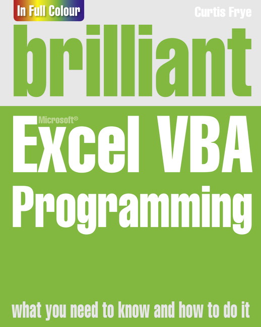 Picture of Brilliant Excel VBA Programming