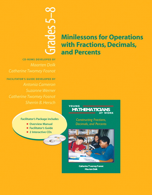 Picture of Minilessons for Operations and Fractions, Decimals and Percents 