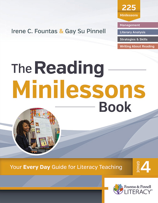 Picture of Fountas & Pinnell Classroom, Reading Minilessons Book, Grade 4