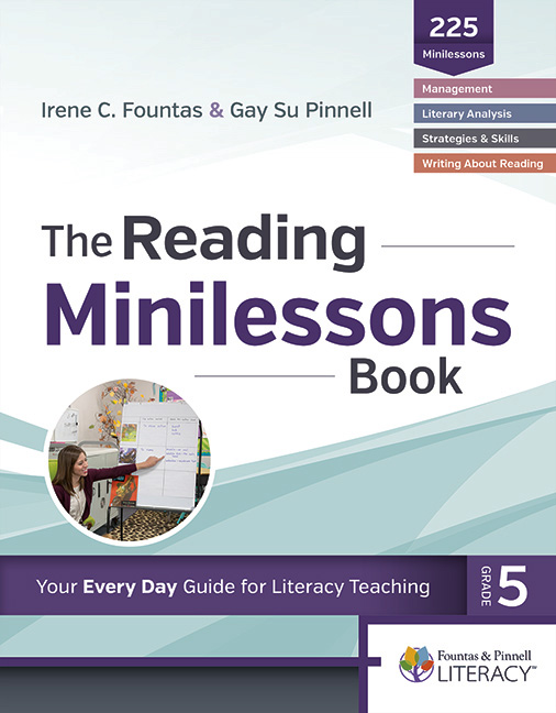 Picture of Fountas & Pinnell Classroom, Reading Minilessons Book, Grade 5