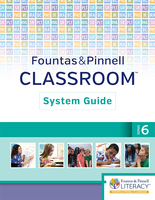 Picture of Fountas & Pinnell Classroom, System Guide, Grade 6