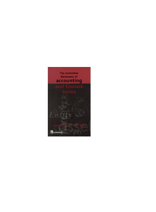 Picture of Australian Dictionary Of Accounting & Finance