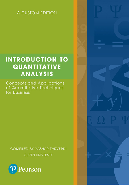 Picture of Introduction to Quantitative Analysis (Custom Edition)