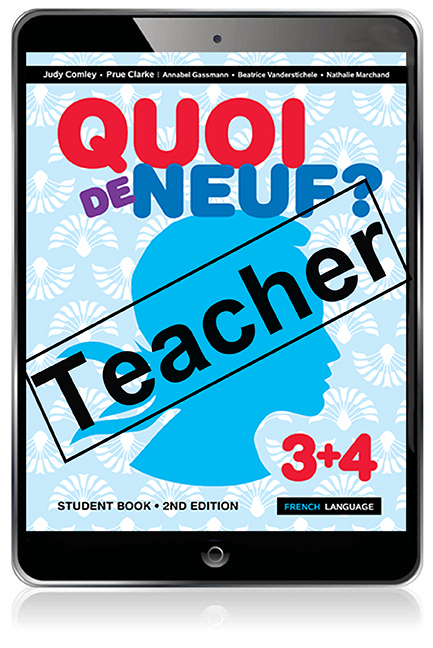 Picture of Quoi de Neuf ? 3+4 Teacher eBook and Audio Download (Access Card)