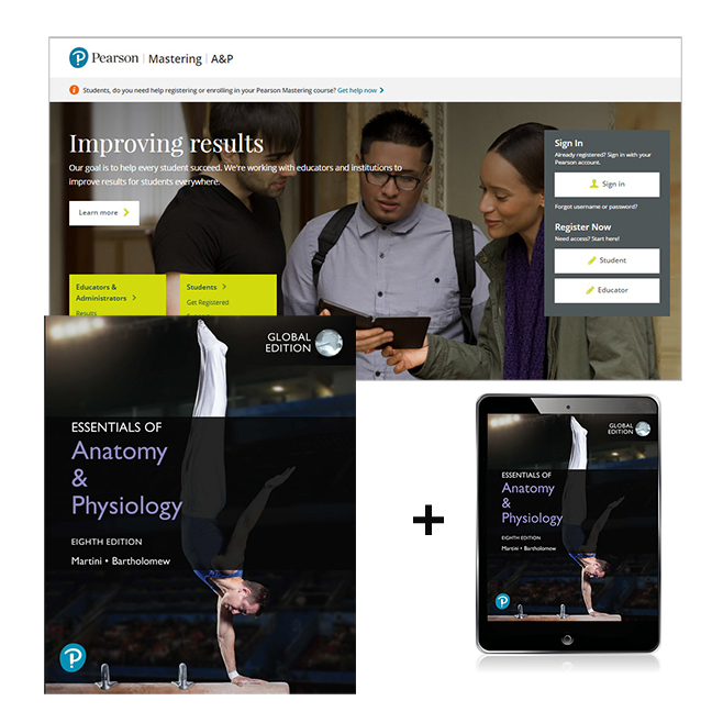 Picture of Essentials of Anatomy & Physiology, Global Edition + Mastering A&P with Pearson eText
