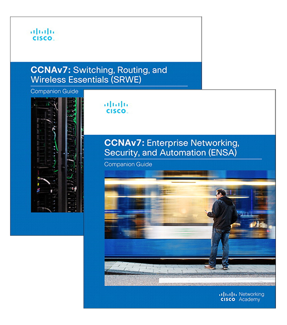 Picture of Enterprise Networking, Security, and Automation Companion Guide (CCNAv7) + Switching, Routing, and Wireless Essentials Companion Guide (CCNAv7)
