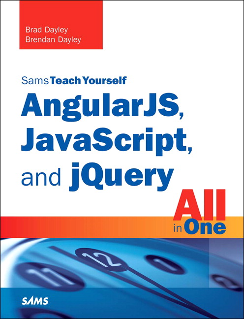 Picture of AngularJS, JavaScript, and jQuery All in One, Sams Teach Yourself