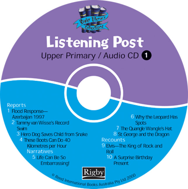 Picture of Rigby Literacy Collections Upper Primary Listening Post CD & Blackline Master Pack