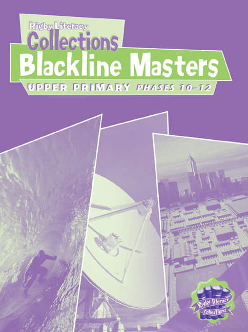 Picture of Rigby Literacy Collections Level 6 Blackline Master Book