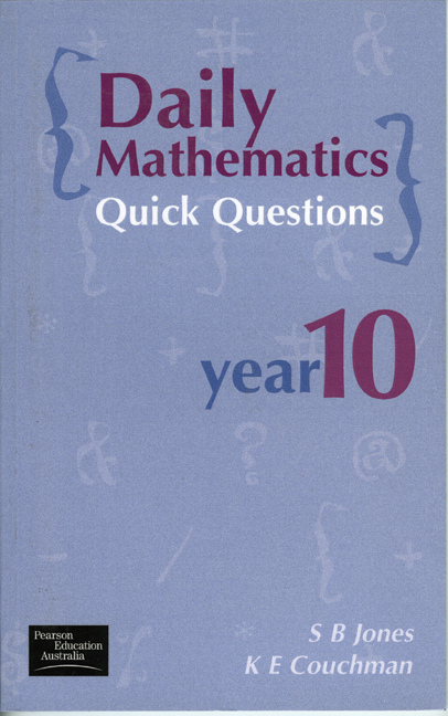 Picture of Daily Mathematics Quick Questions Year 10