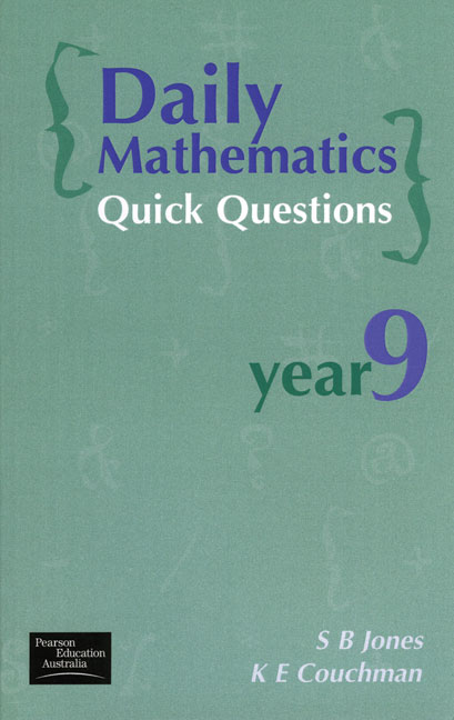 Picture of Daily Mathematics Quick Questions Year 9
