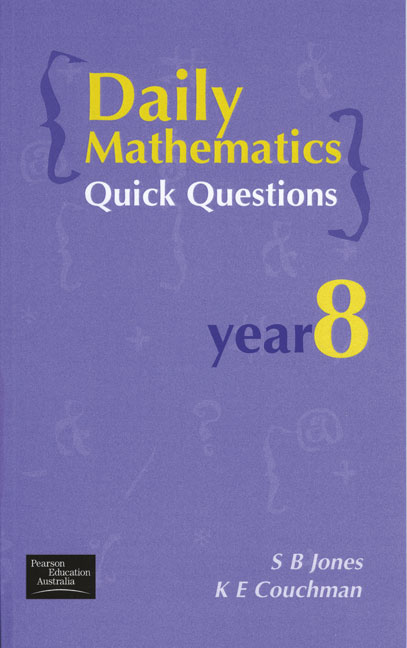 Picture of Daily Mathematics Quick Questions Year 8
