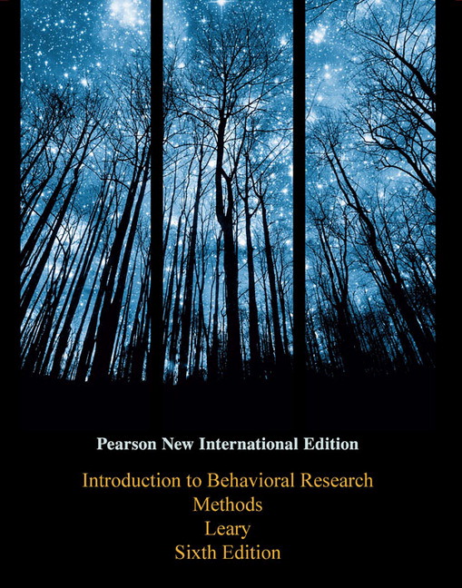 Picture of Introduction to Behavioral Research Methods