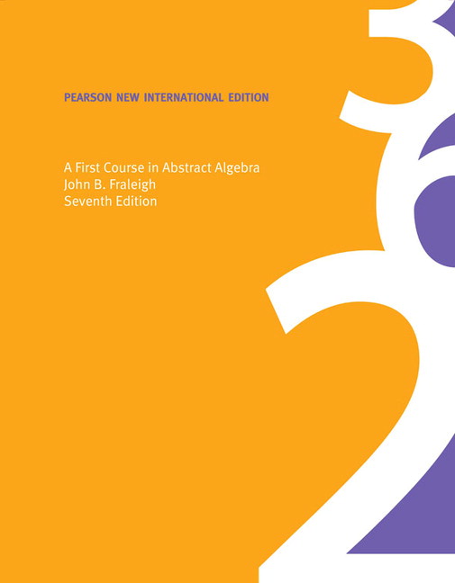 Picture of First Course in Abstract Algebra, A