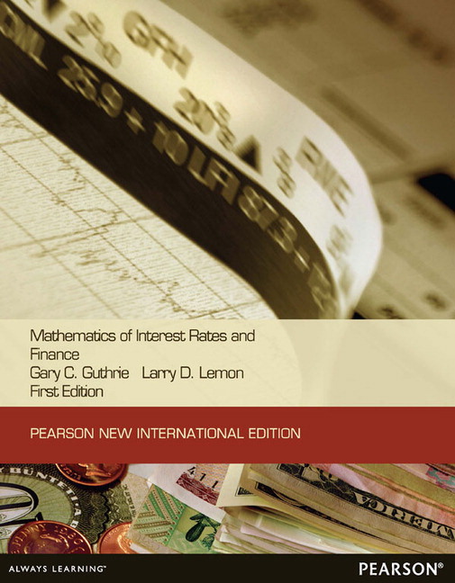 Picture of Mathematics of Interest Rates and Finance