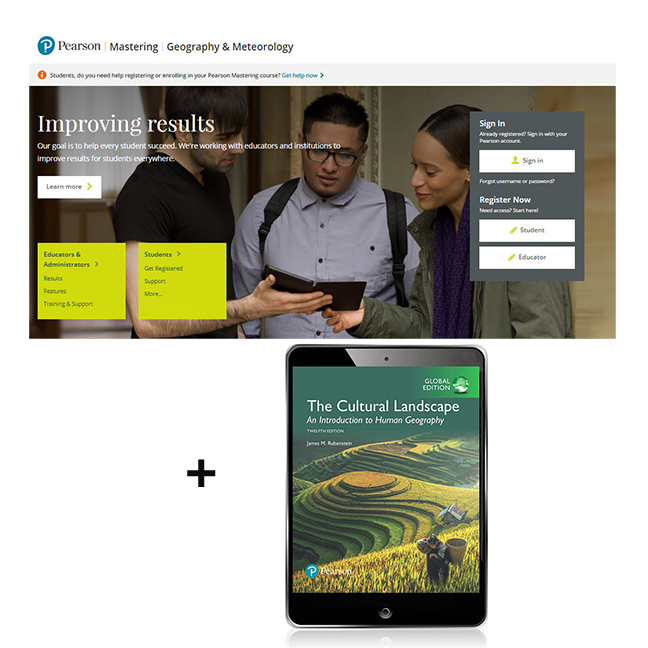 Picture of Cultural Landscape, The: An Introduction to Human Geography, Global Edition -- Modified Mastering Geography with Pearson eText