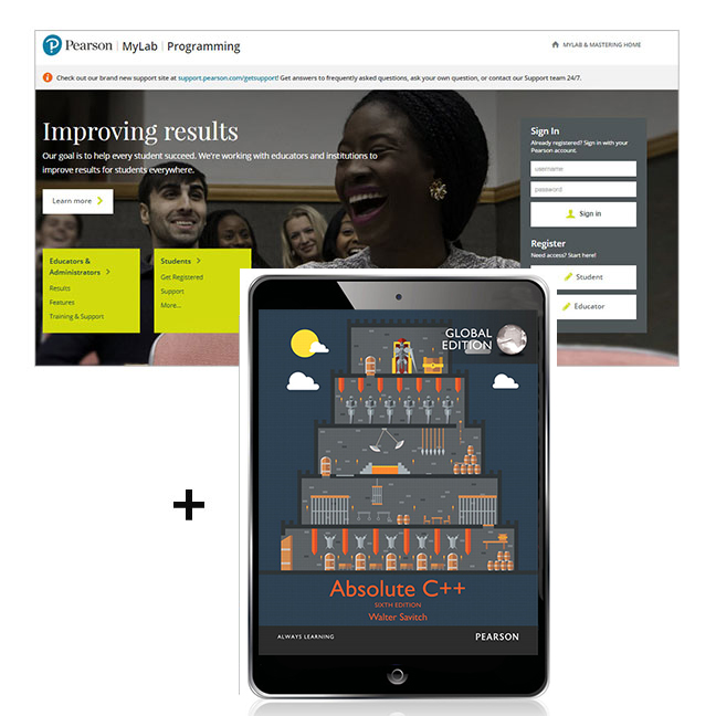 Picture of Absolute C++, Global Edition -- MyLab Programming with Pearson eText