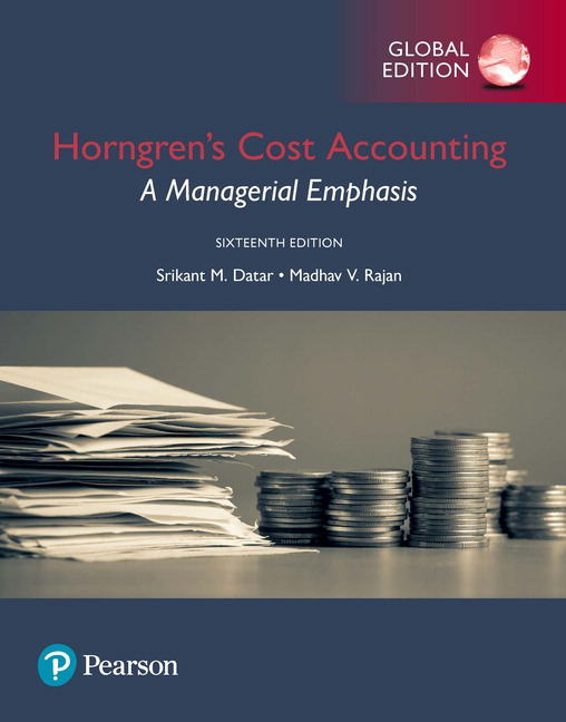 Picture of Horngren's Cost Accounting: A Managerial Emphasis, Global Edition