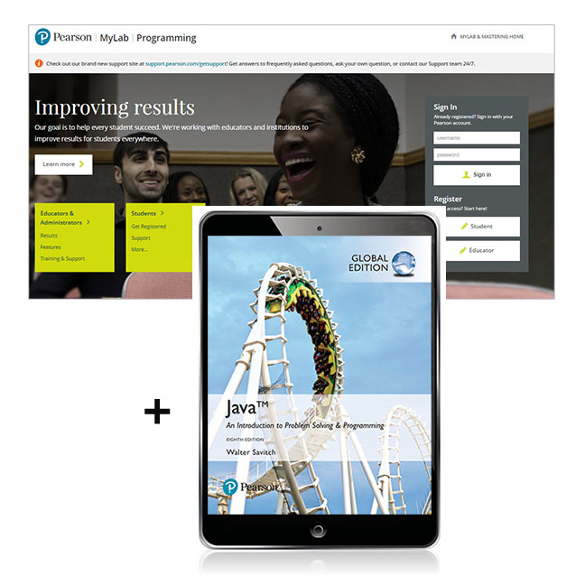 Picture of Java: An Introduction to Problem Solving and Programming, Global Edition -- MyLab Programming with Pearson eText