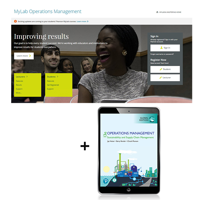 Picture of Operations Management:  Sustainability and Supply Chain Management, Global Edition -- MyLab Operations Management with Pearson eText