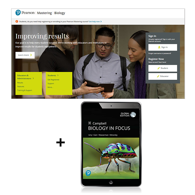 Picture of Campbell Biology in Focus, Global Edition -- Mastering Biology with Pearson eText