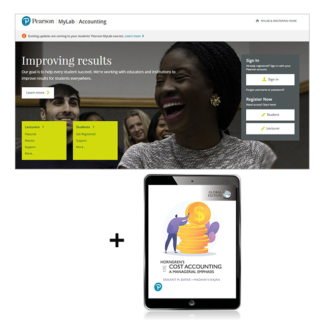 Picture of Horngren's Cost Accounting, Global Edition -- MyLab Accounting with Pearson eText
