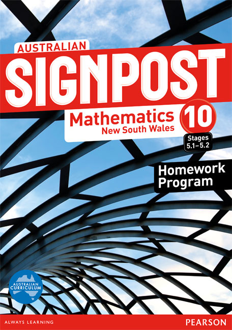 Picture of Australian Signpost Mathematics New South Wales 10 (5.1-5.2) Homework Program