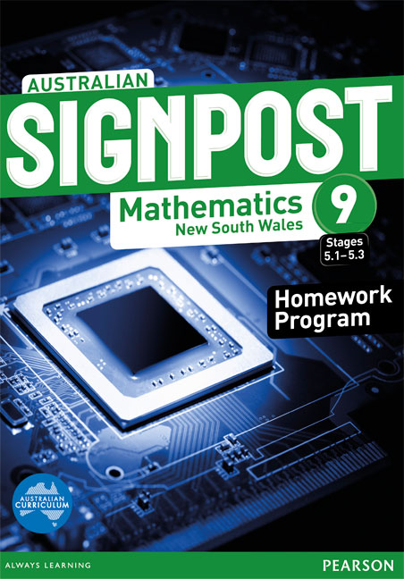 Picture of Australian Signpost Mathematics New South Wales  9 (5.1-5.3) Homework Program