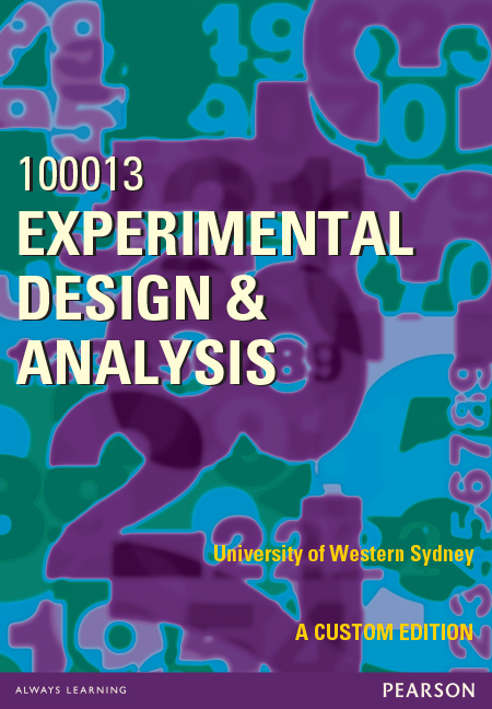 Picture of Experimental Design & Analysis 100013 (Custom Edition)