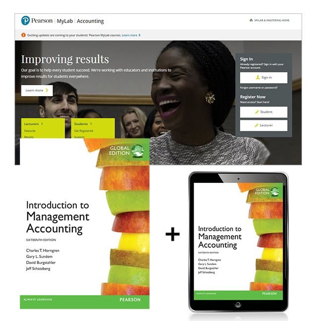 Picture of Introduction to Management Accounting, Global Edition + MyLab Accounting with Pearson eText