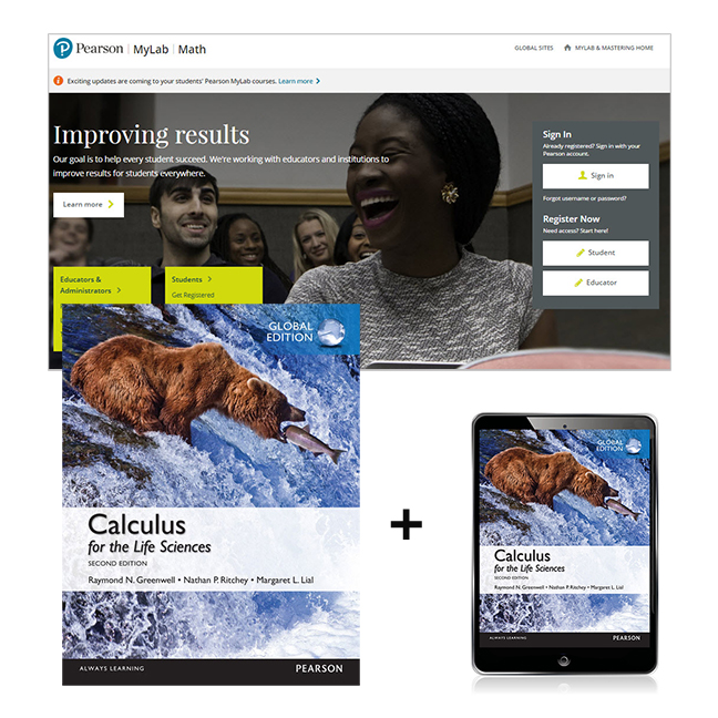 Picture of Calculus for the Life Sciences, Global Edition + MyLab Math with Pearson eText