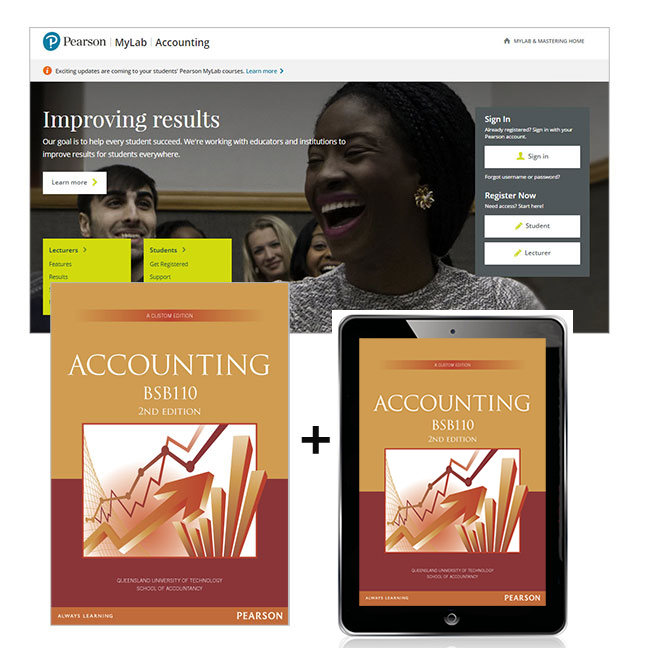 Picture of Accounting BSB110 + MyLab Accounting with Pearson eText (Custom Edition)