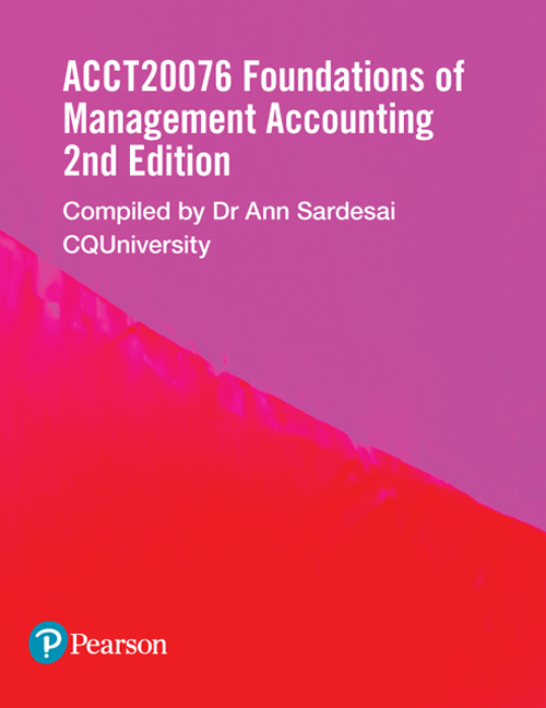 Picture of Foundations of Management Accounting ACCT20076 (Custom Edition)