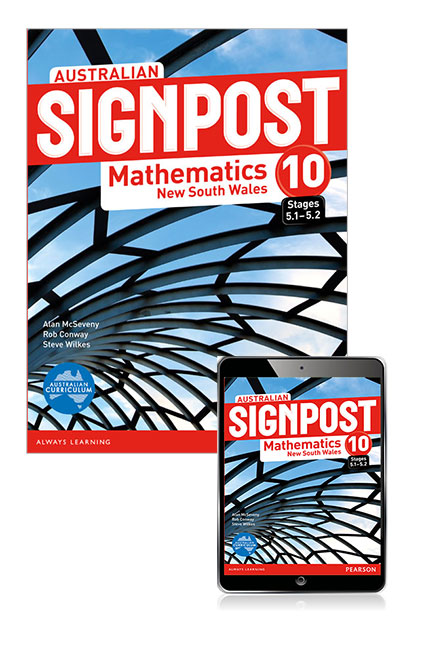 Picture of Australian Signpost Mathematics New South Wales 10 (5.1-5.2) Student Book with eBook