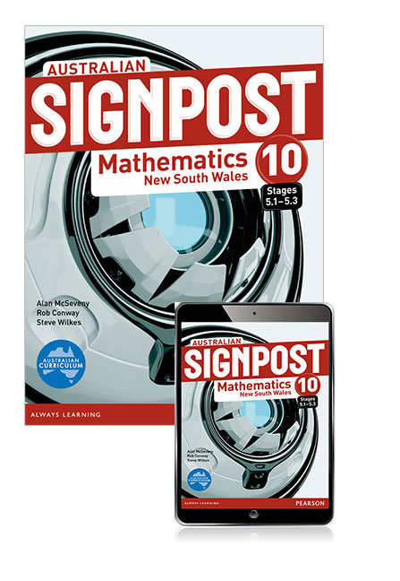 Picture of Australian Signpost Mathematics New South Wales 10 (5.1-5.3) Student Book with eBook