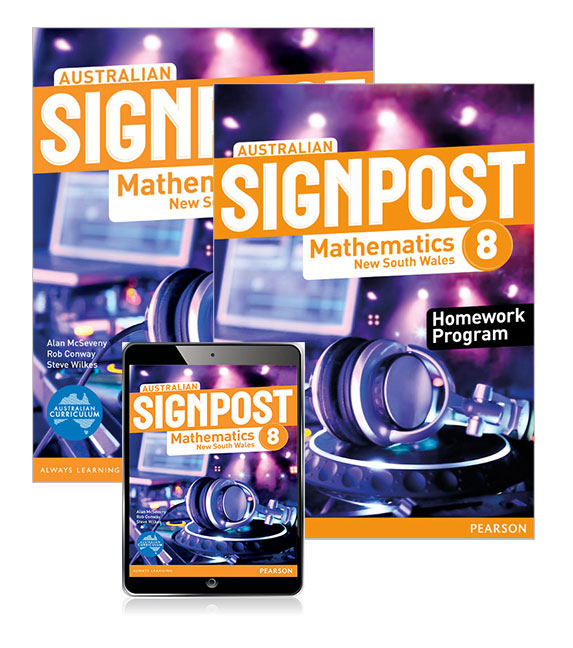 Picture of Australian Signpost Mathematics New South Wales  8 Student Book, eBook and Homework Program