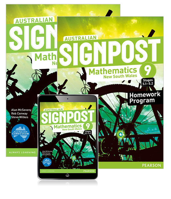 Picture of Australian Signpost Mathematics New South Wales  9 (5.1-5.2) Student Book, eBook and Homework Program