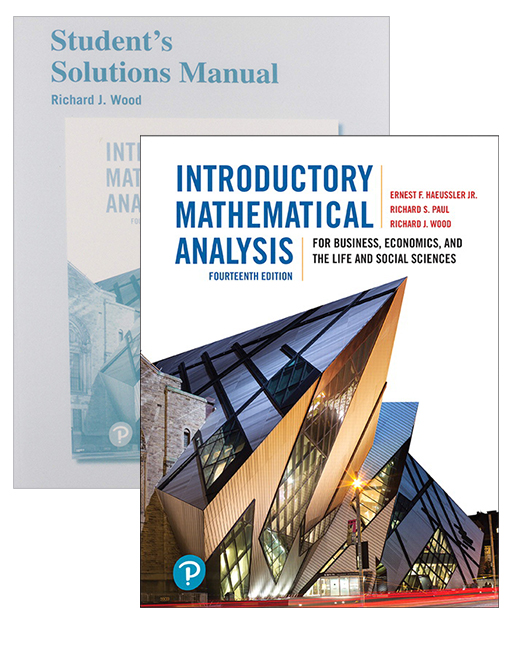 Picture of Introductory Mathematical Analysis for Business, Economics, and the Life and Social Sciences + Student's Solutions Manual
