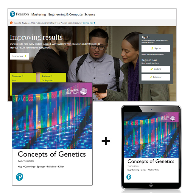 Picture of Concepts of Genetics, Global Edition + Mastering Genetics with Pearson eText