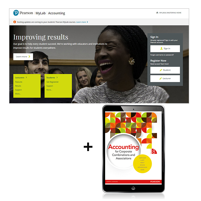 Picture of Accounting for Corporate Combinations and Associations eBook + MyLab Accounting without eText