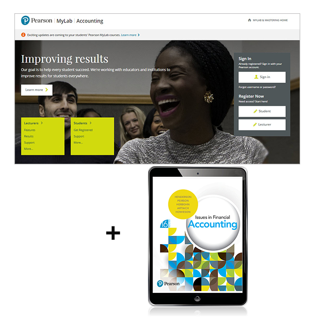 Picture of Issues in Financial Accounting eBook + MyLab Accounting